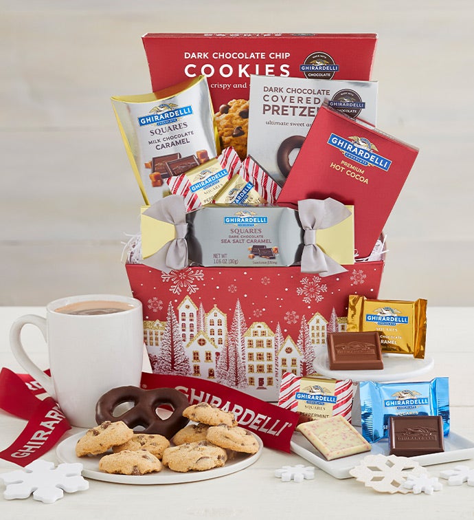 Ghirardelli All that Glitters Bin with Mug - Red